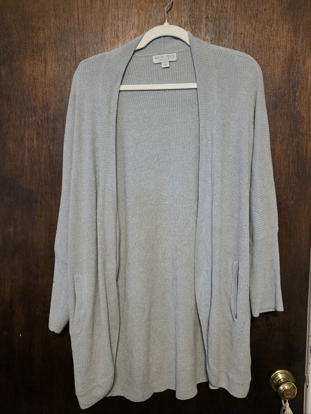 Barefoot Dreams Cardigan in Light Blue